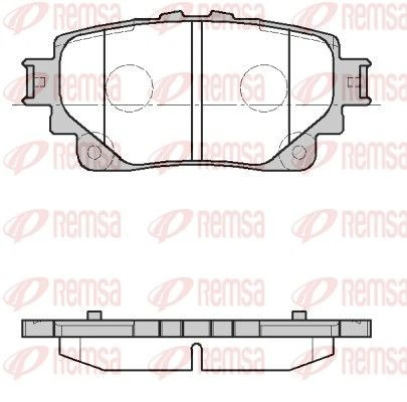 Image of REMSA Brake pad set REMSA 1872.00