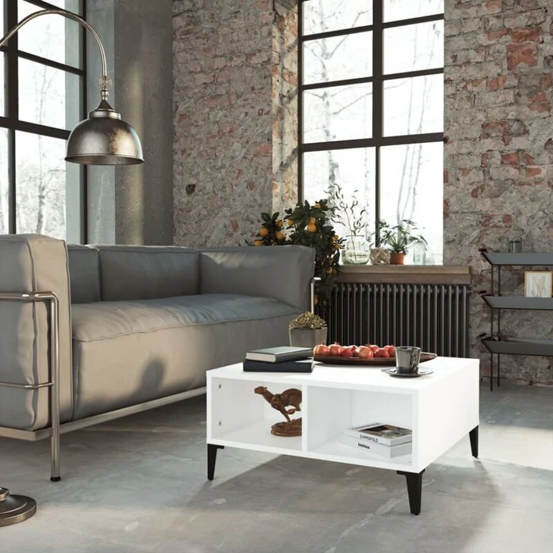Image of VIDAXL Coffee Table White 60x60x30cm Engineered Wood Vidaxl 8720286357958