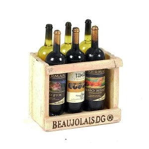 Image of Fastrax Scale Wood Crate W/Wine Bottles