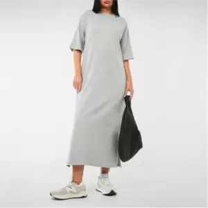 Missguided Rib Midaxi T Shirt Dress - Grey