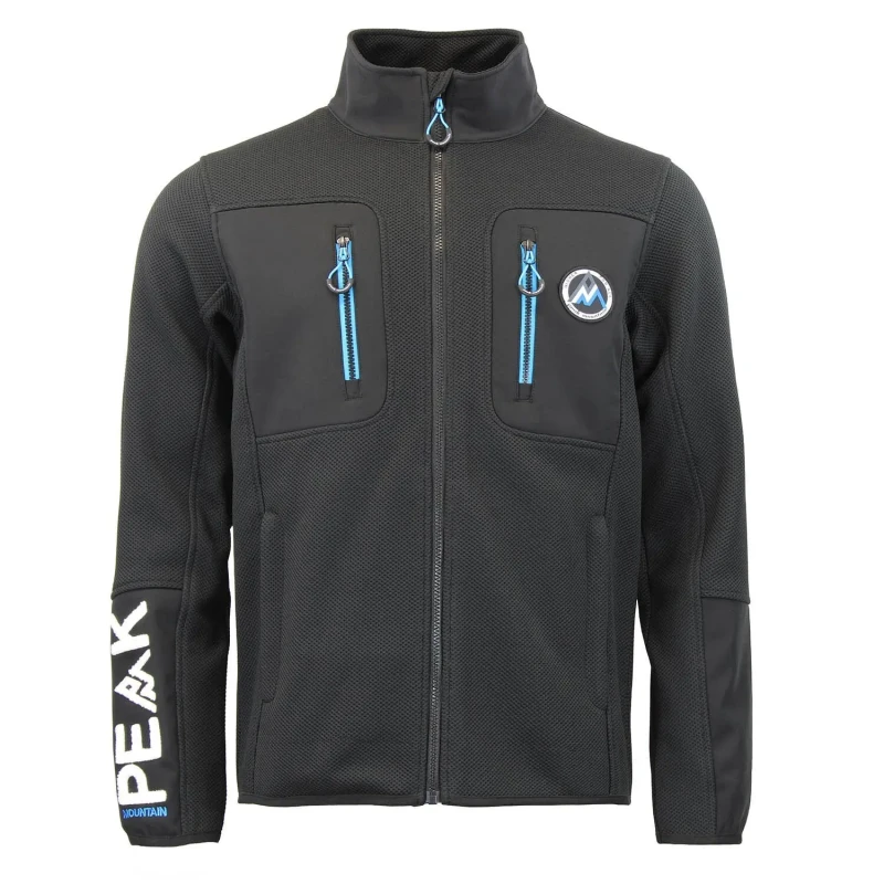 Image of Fleece with softshell panels Peak Mountain Candy Noir Male S