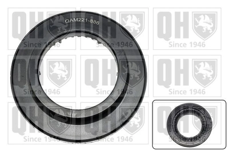 Image of QUINTON HAZELL Top strut mount bearing QUINTON HAZELL QAM221