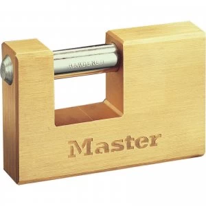 Image of Masterlock Rectangular Solid Body Shutter Padlock 63mm Standard