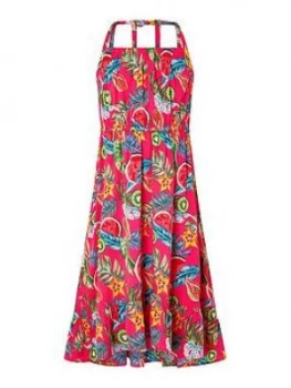 image of Monsoon Girls S.E.W Inna Maxi Dress - Pink, Size 11-12 Years, Women