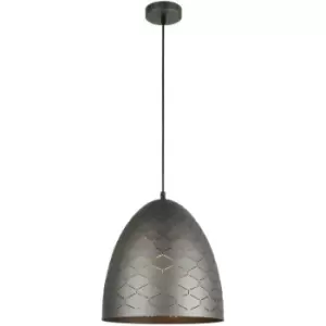 image of Netlighting Leilani Modern 1 Light Dome Pendant Ceiling Light, E27 - ITLPND-4344