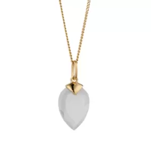Image of Candy Kite Gold Plated Silver April Birthstone Chalcedony Necklace