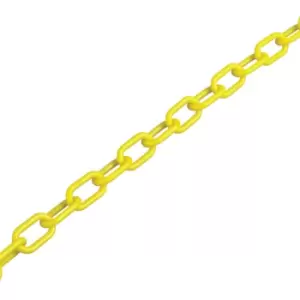 image of 25m plastic chain for pedestrian barrier systems - 8mm, red & white