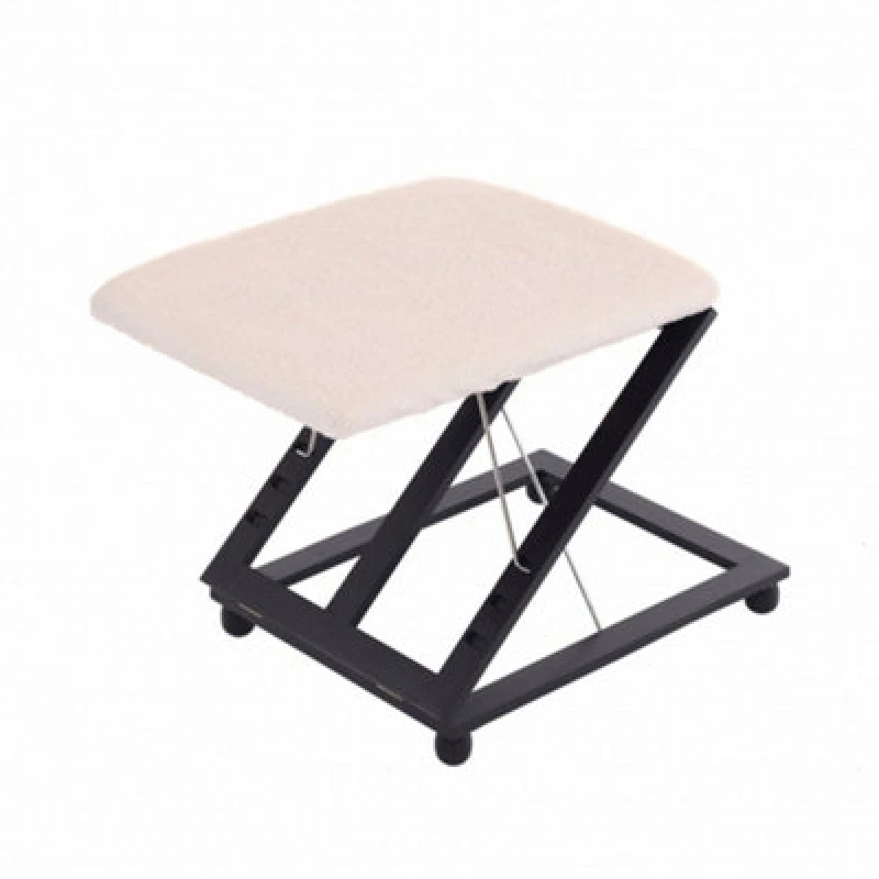 Image of Oypla Adjustable Folding Cushion Padded Footstool White