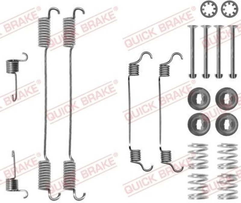Image of QUICK BRAKE Brake shoe fitting kit QUICK BRAKE 105-0740