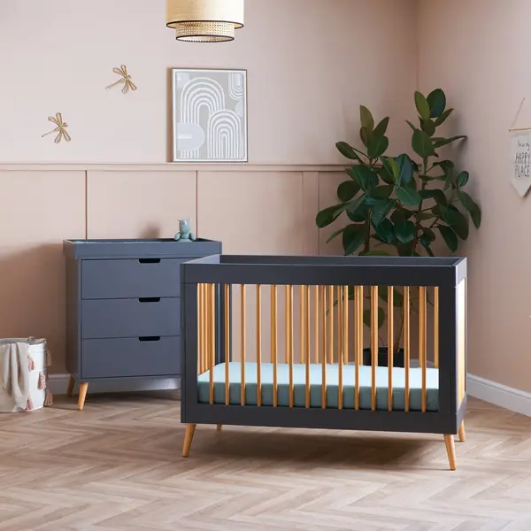 image of Obaby Maya Mini 2 Piece Room Set Slate