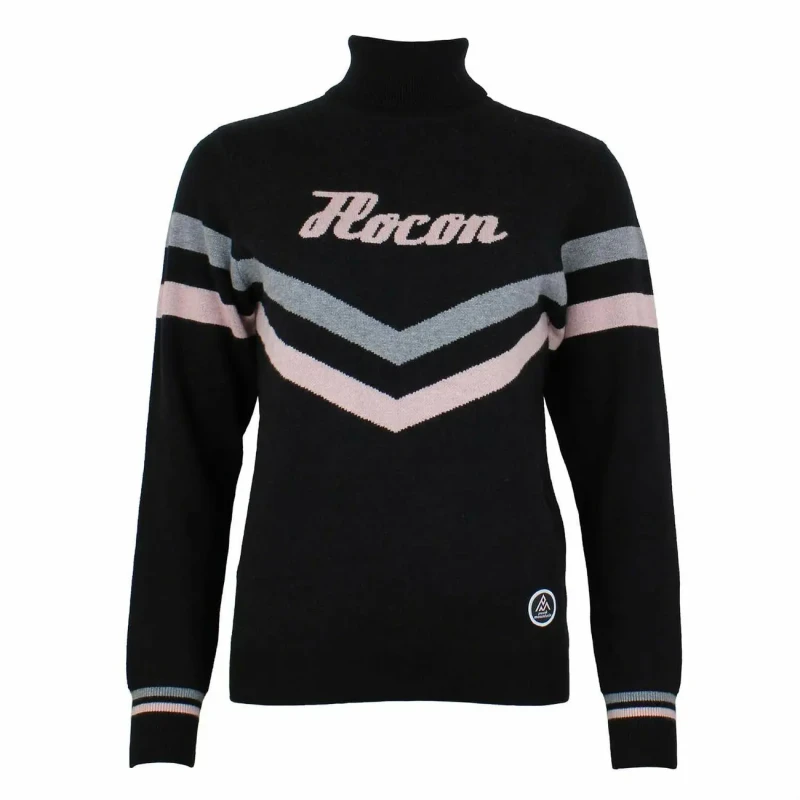 Image of Peak Mountain Womens turtleneck sweater Peak Mountain Acioto Noir Female S
