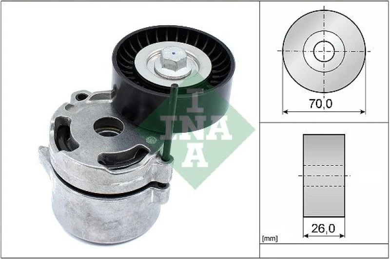 Image of Tensioner Lever, v-ribbed belt INA 534 0711 10
