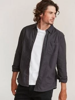 Image of FatFace Thornhill Oxford Shirt - Charcoal Size XL, Men