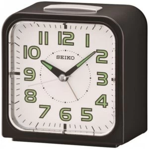 Seiko Wecker Alarm Clock Black with White Face