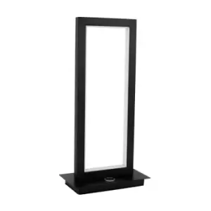 Image of Netlighting Merano Arkansas Integrated LED Table Lamp Matt Black Aluminium 3 Ste
