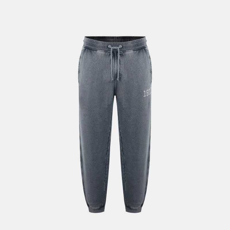 Image of Everlast Mens NYC Jog Closed Hem Fleece Joggers Washed Grey male S