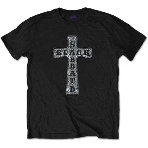 image of Black Sabbath - Cross Mens Large T-Shirt - Black