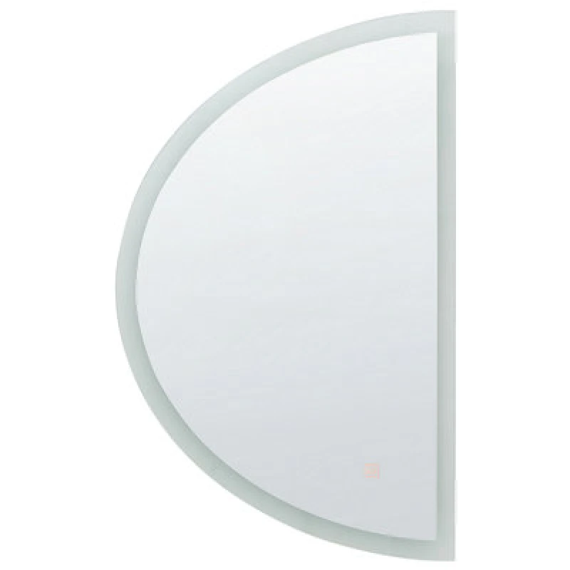 Image of Beliani LED Bathroom Mirror Bezons 49cm 80 Cm Silver