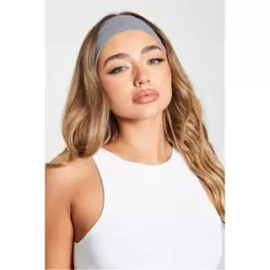 I Saw It First Charcoal Jersey Headband - Grey