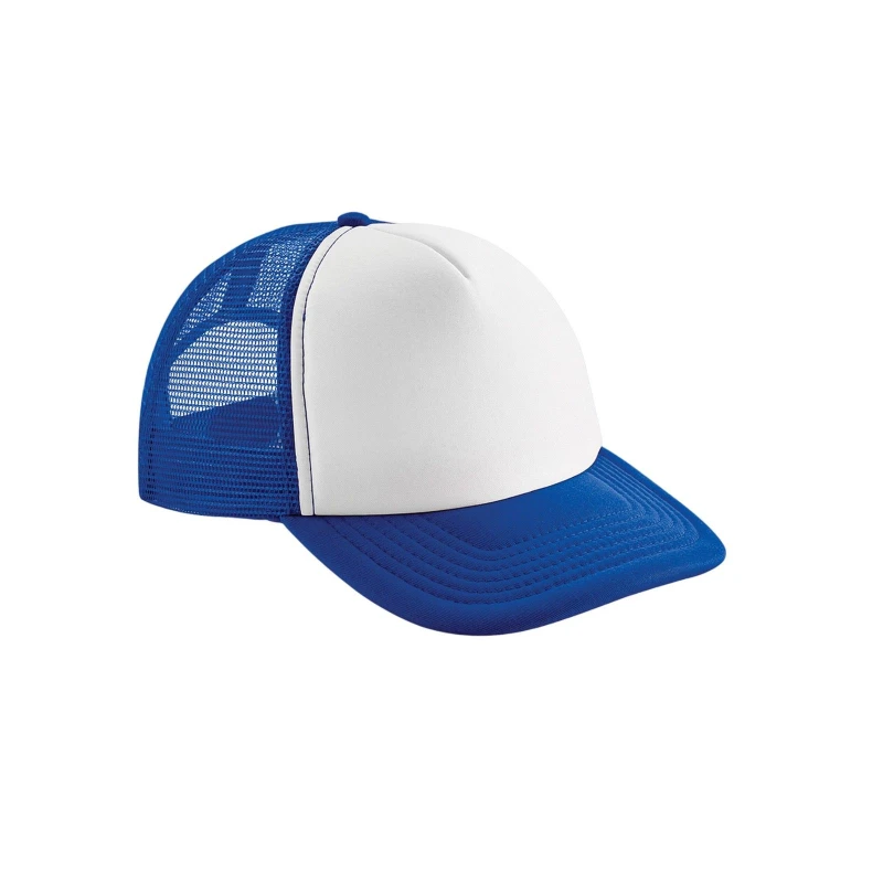 Image of Beechfield Womens Vintage Snapback Trucker Cap in Blue Blue Female One Size