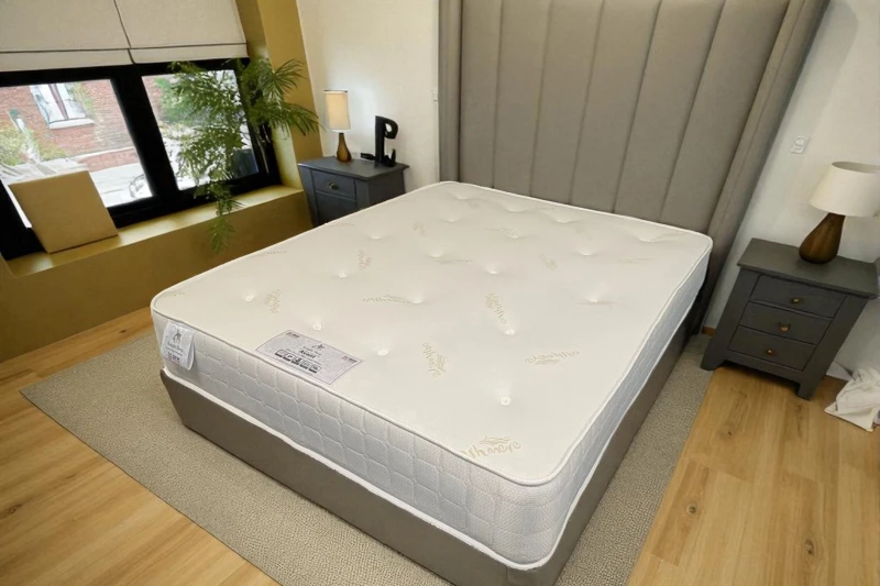 Image of Knight Sleep Avant Luxury open Coil Mattress in White Size: Small Single White Unisex Small Single