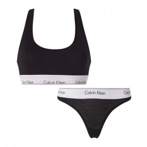 image of Calvin Klein Modern Cotton Gift Set - BLK/SLV WB98F