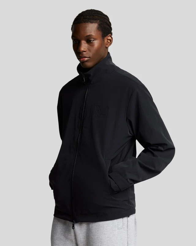 Image of Lyle & Scott Mens Keyline Windbreaker Jacket in Jet Black