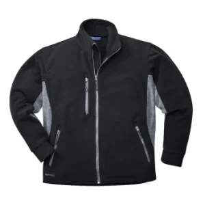 image of Portwest Mens Texo Contrast Fleece Black L