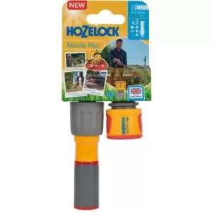 Image of Hozelock 100-100-226 3-1 Watering Nozzle Hose Spray Rose Jet Cone and Connector