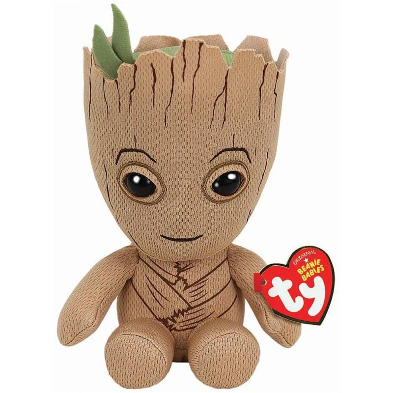 Image of Ty Beanie Babies Marvel Comics Groot Soft Toy Multi