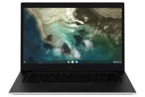Image of Samsung Galaxy Chromebook Go Chrome OS (14”, Celeron, 8GB) 64GB in Silver (XE340XDA-KA3UK)