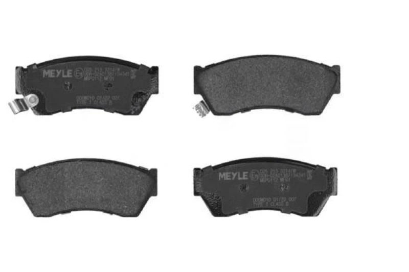 Image of MEYLE 025 213 3314/W Brake pad set Front Axle, with acoustic wear warning, Original Quality, with anti-squeak plate Brake Pad Set,disc brake (402)