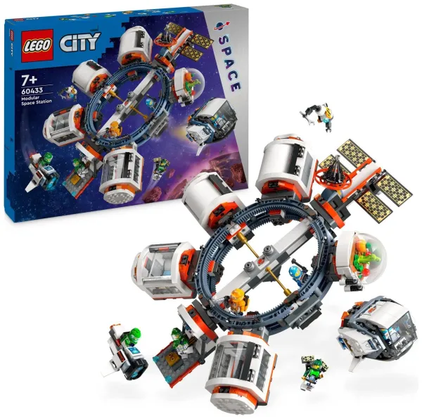 image of LEGO City Modular Space Station with Space Shuttle Toy 60433