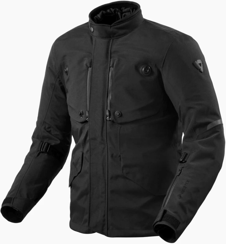 Image of Revit Trench 2 GTX waterproof Motorcycle Textile Jacket, black, Size 4XL for Men