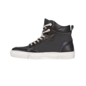 Image of Helstons Maya Canvas Armalith Leather Grey Black Shoes 37