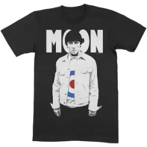 Image of Keith Moon - Moon Target Unisex Large T-Shirt - Black
