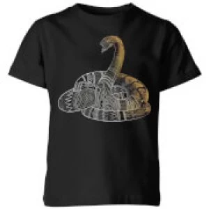 Image of Fantastic Beasts Tribal Nagini Kids T-Shirt - Black - 11-12 Years
