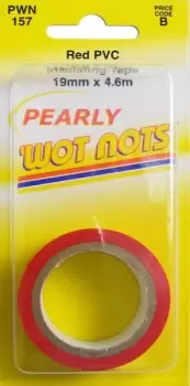 Image of PVC Insulation Tape - Red - 19mm x 4.6m PWN157 WOT-NOTS