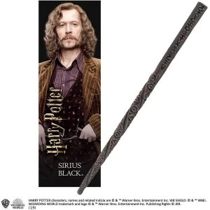 Image of Sirius Black PVC Wand and Prismatic Bookmark by The Noble Collection