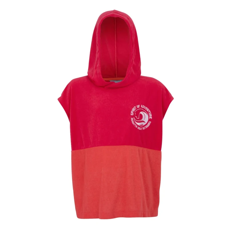 Image of Poncho girl Regatta Towel Robe II Rouge Female 3/5 ans