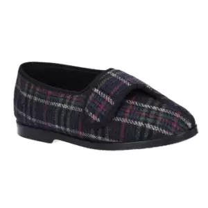 Image of GBS Bill Touch Fastening Slipper / Mens Slippers / Mens Slipper (11 UK) (Check)
