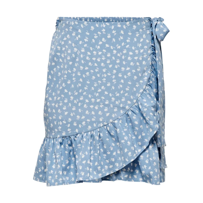 Image of Only Womens skirt Only onlolivia wrap Bleu Female M
