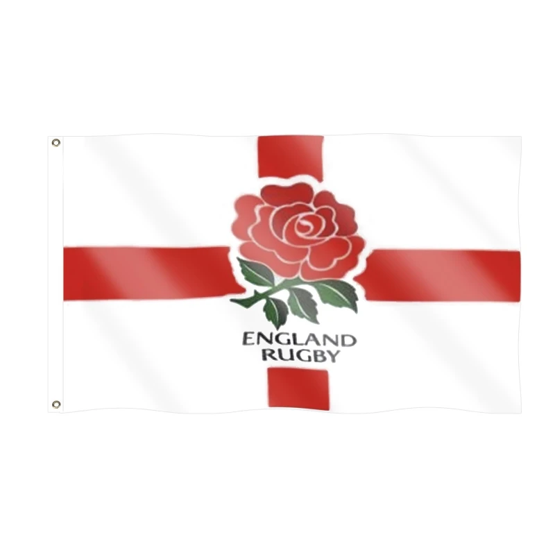 Image of Shatchi England Rugby World Cup Flag 5ft x 3ft White