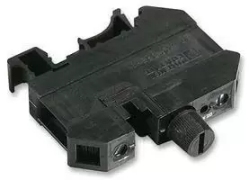 Image of Phoenix Contact, Black, UK 10-DREHSI (5X20), 10A Single Fused DIN Rail Terminal