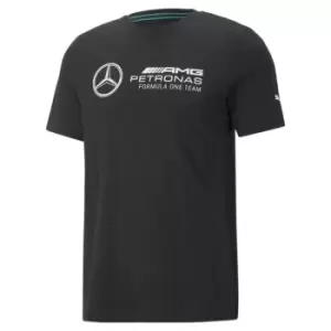 Puma F1 Mercedes Logo T Shirt Mens - Black