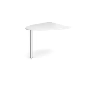 Image of Welcome reception unit D-end extension 1000mm x 888mm - white