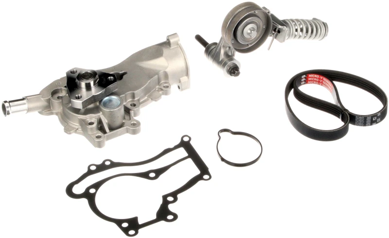 Image of GATES Water Pump + V-Ribbed Belt Kit GATES KP15PK1335