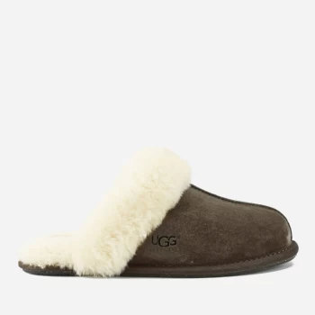 Image of UGG Womens Scuffette II Sheepskin Slippers - Espresso - UK 8