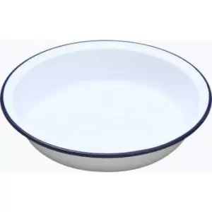 image of Falcon Pie Dish Round - Traditional White 18cm x 3.5D