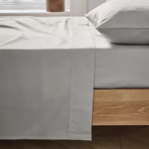 Image of Ted Baker 250 Thread Count Plain Dye Double Flat Sheet, Silver